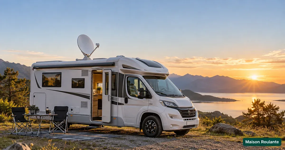 Antenne satellite camping car