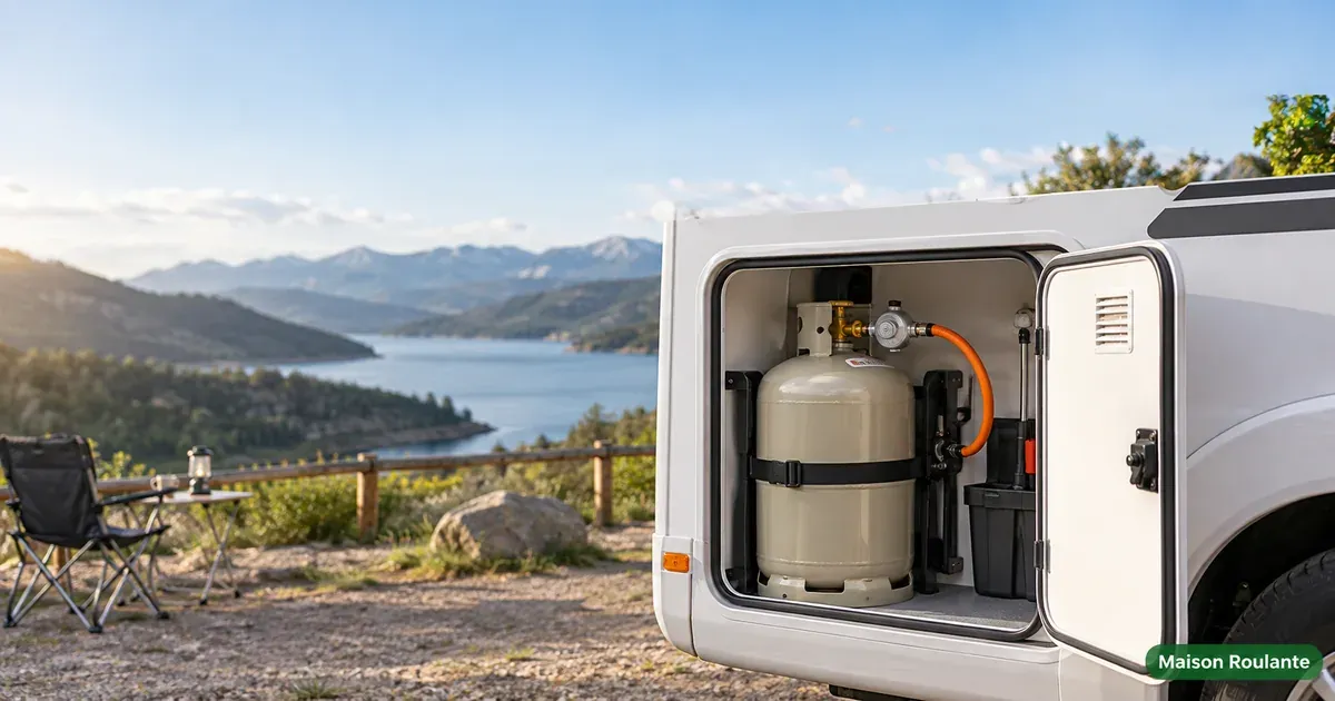 Bouteille de gaz camping car