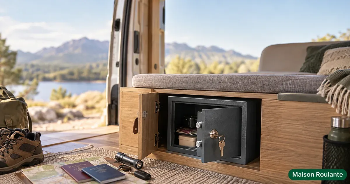 Coffre fort camping car