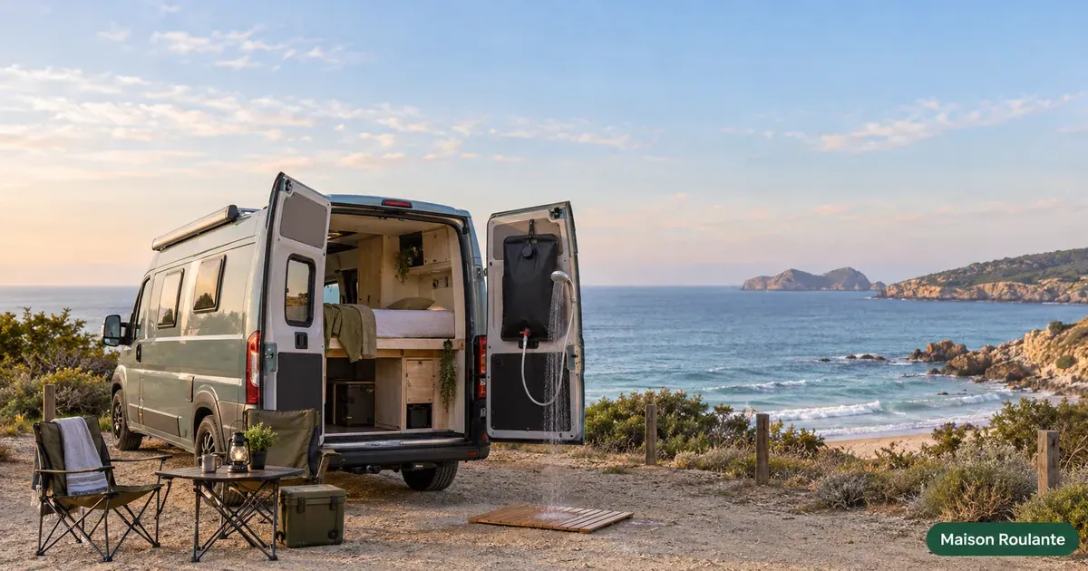 Douche de camping