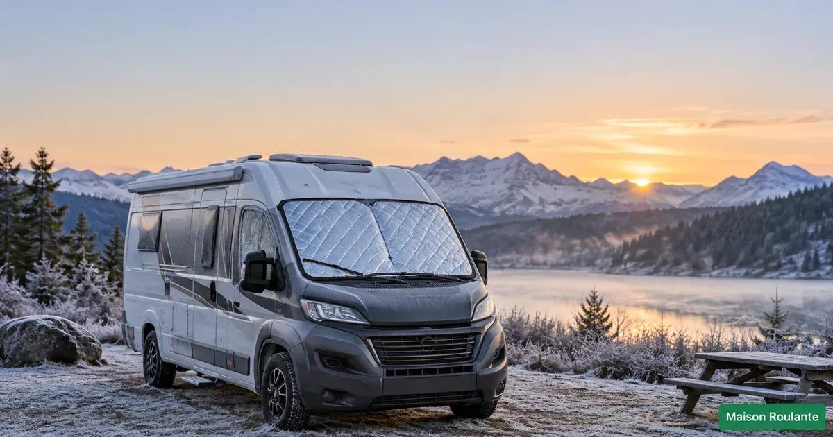 Isolant pare brise camping car