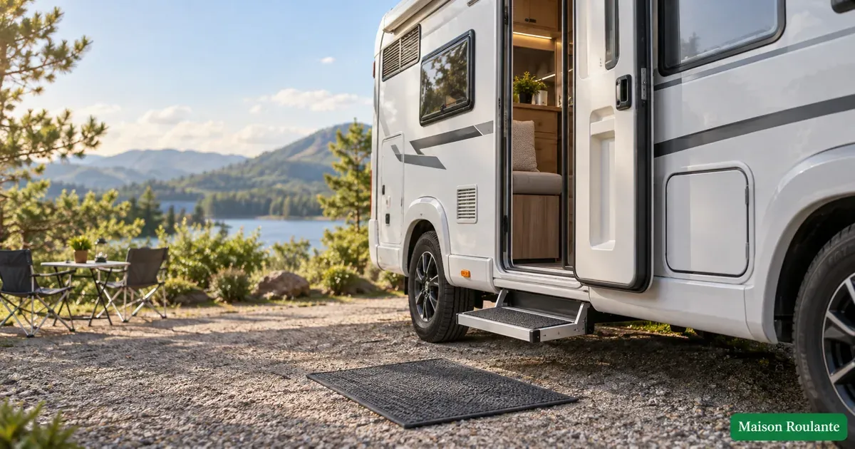 Marche pied camping car