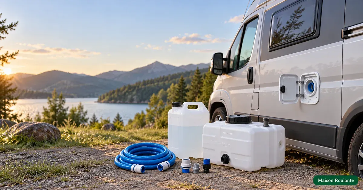 Réservoir eau camping car