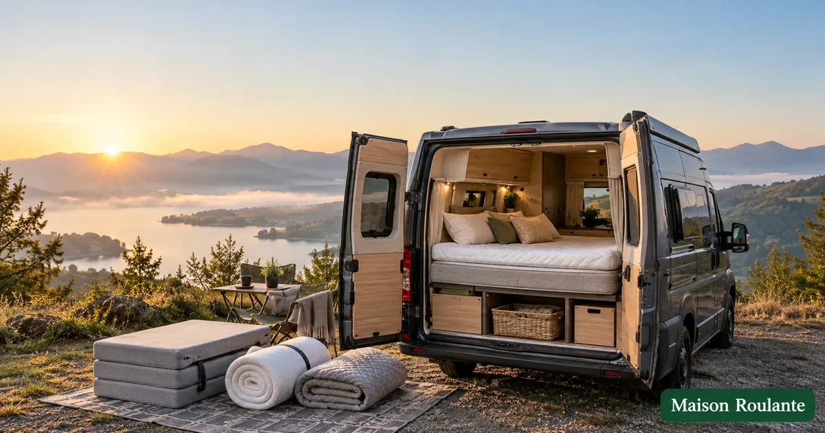 Surmatelas camping car